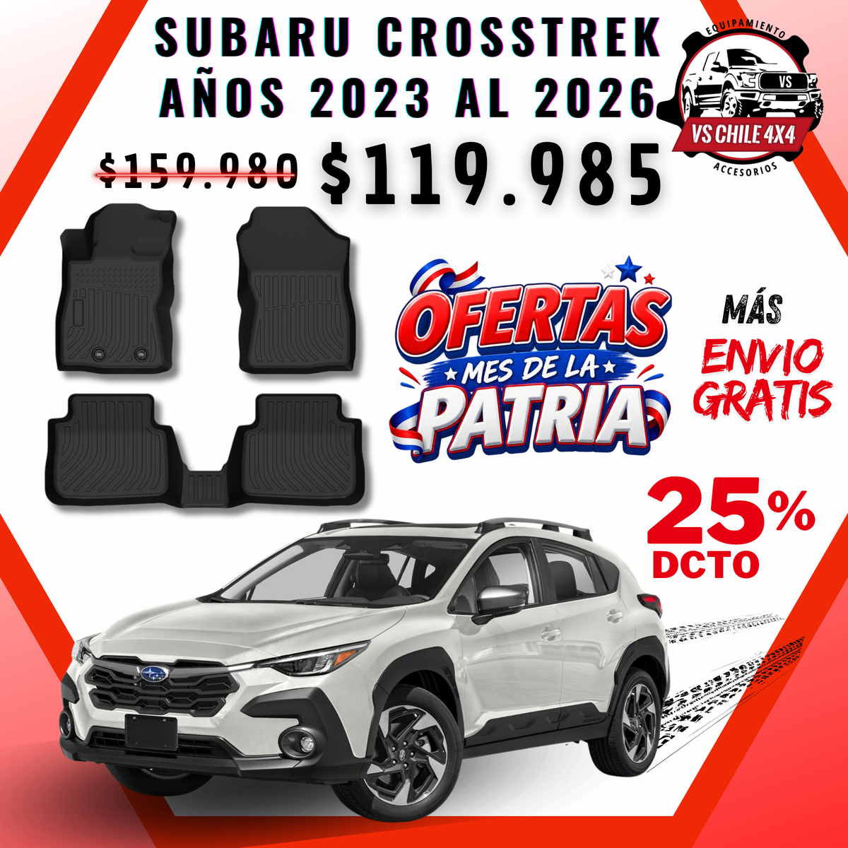 Pisos Calce Perfecto SUBARU CROSSTREK 2023-2026