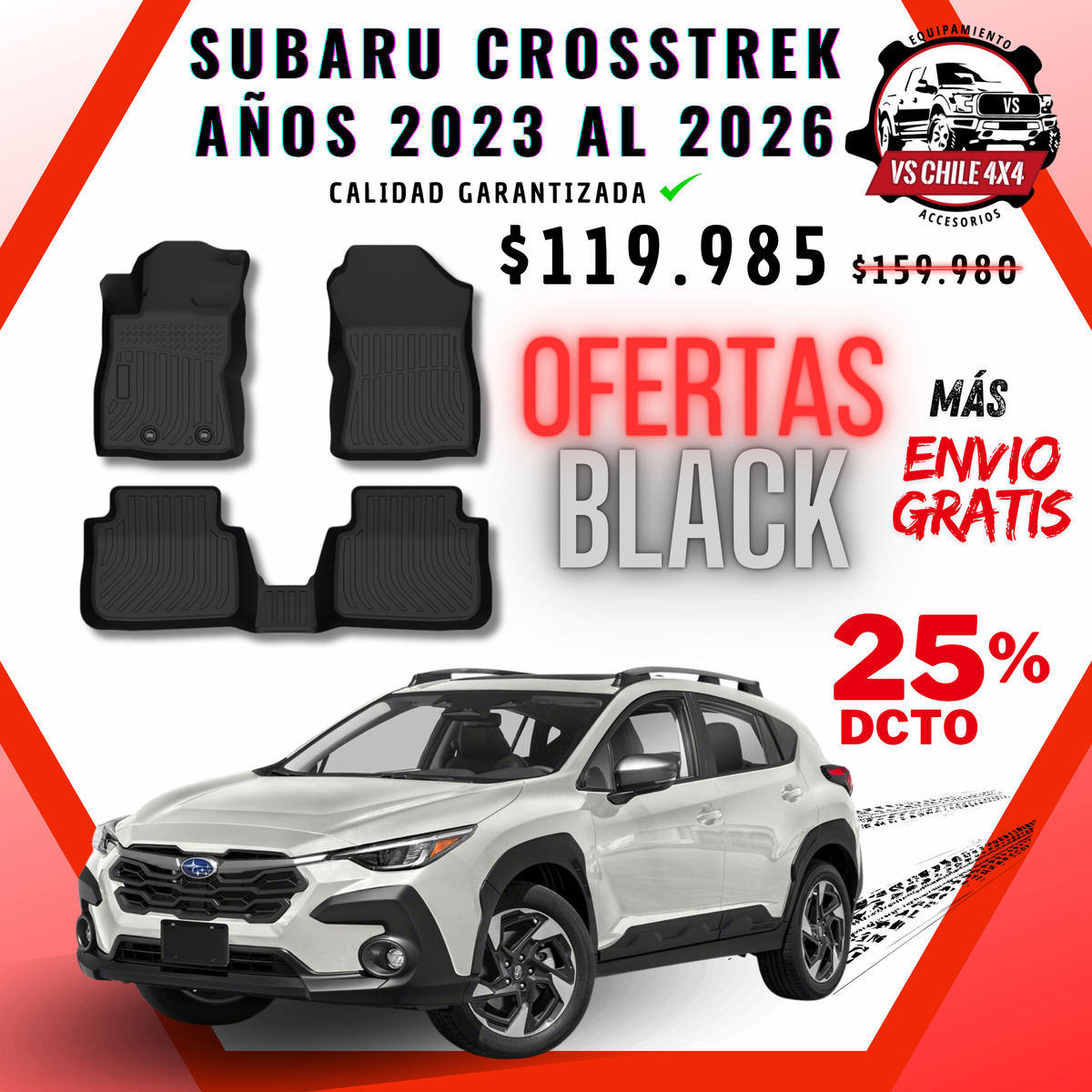 Pisos Calce Perfecto SUBARU CROSSTREK 2023-2026