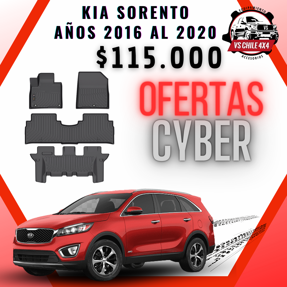 Pisos Calce Perfecto Kia Sorento (2016 - 2020)