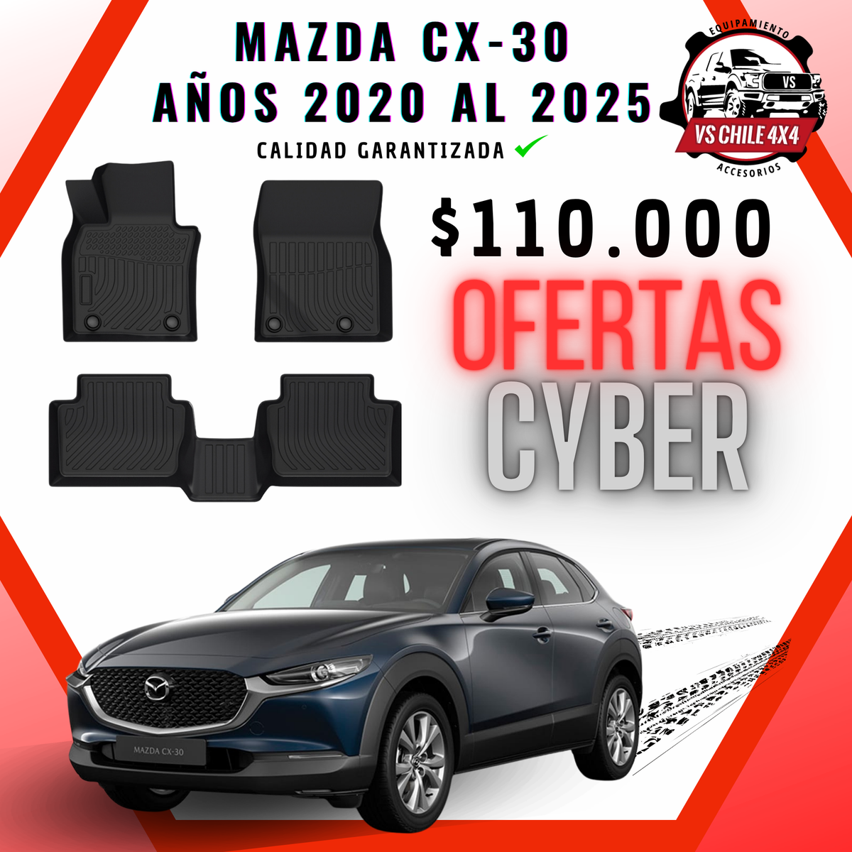 Pisos Calce Perfecto Mazda CX-30 / CX30 (2020 - 2025)