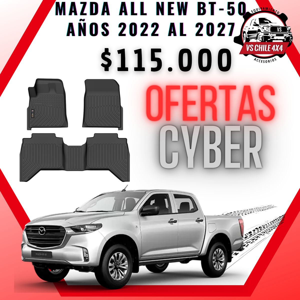 Pisos Calce Perfecto Mazda New BT-50 (2022 - 2027)