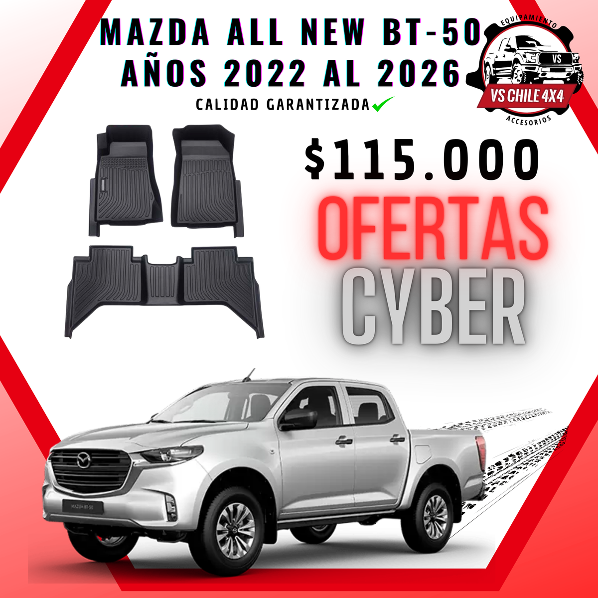 Pisos Calce Perfecto Mazda New BT-50 (2022 - 2026)
