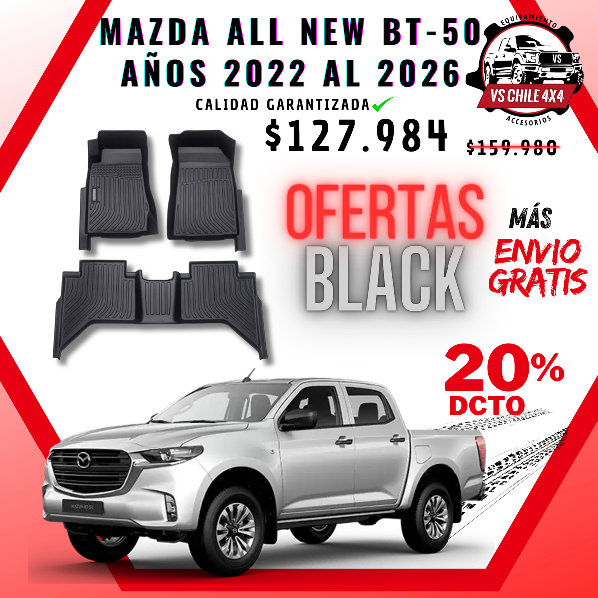 Pisos Calce Perfecto Mazda New BT-50 (2022 - 2026)