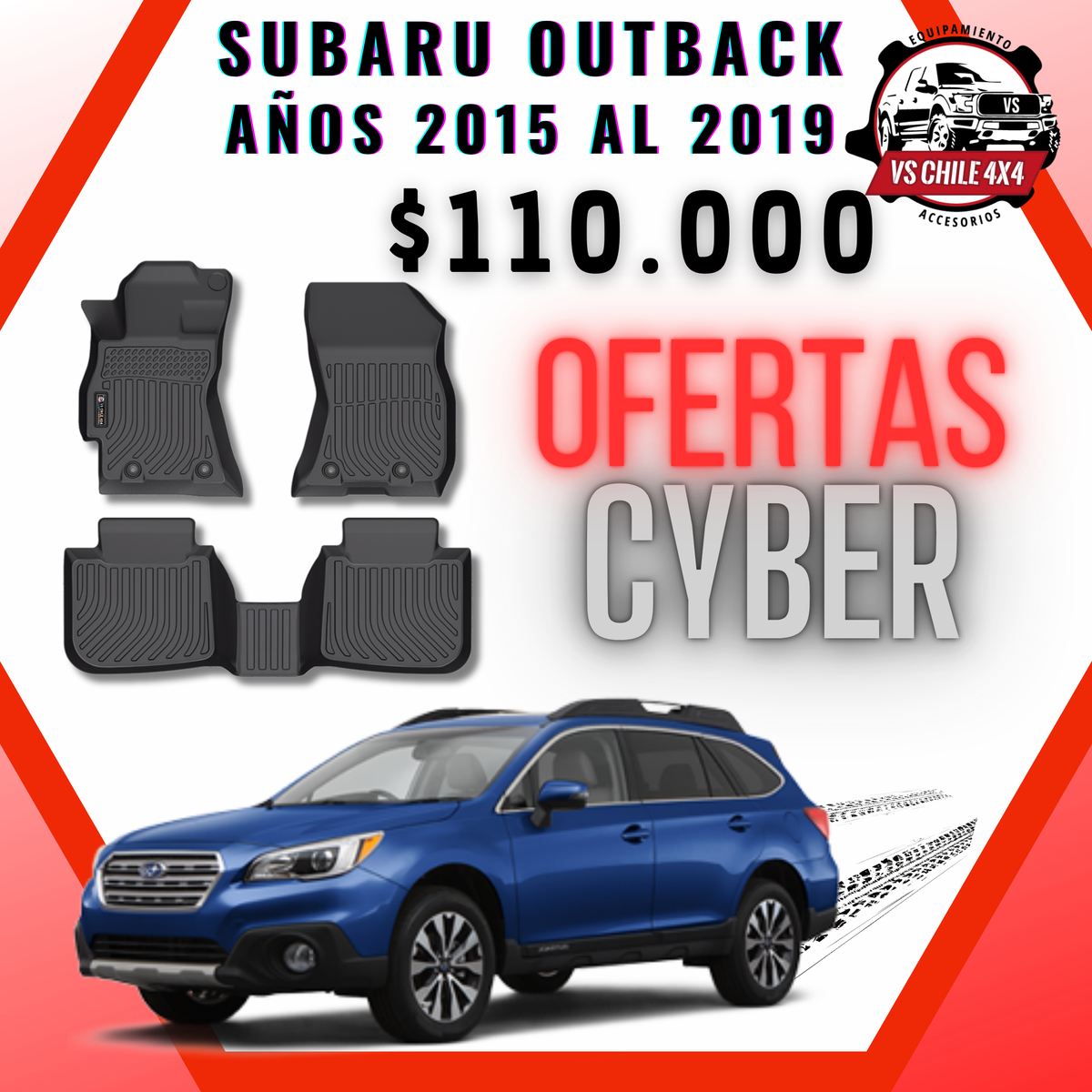 Pisos Calce Perfecto Subaru Outback 2015 al 2019