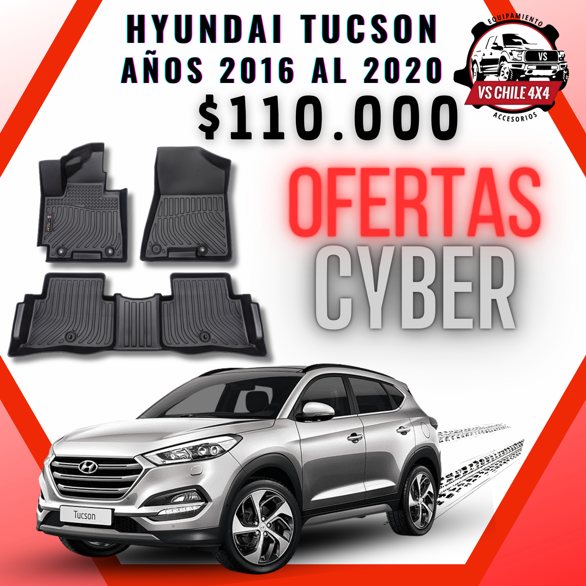 Pisos Calce Perfecto Hyundai Tucson 2016 al 2020