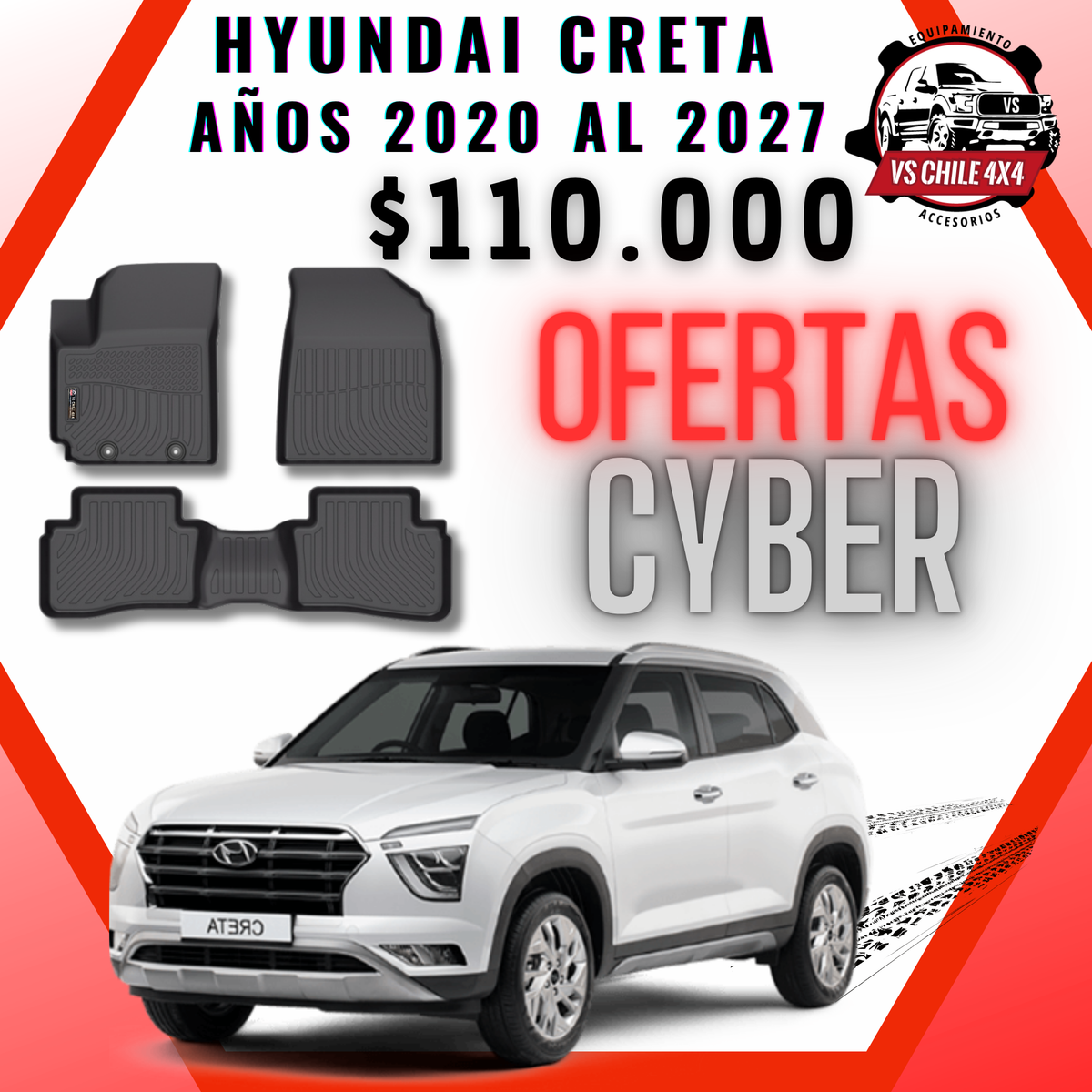 Pisos Calce Perfecto Hyundai Creta 2020 al 2027