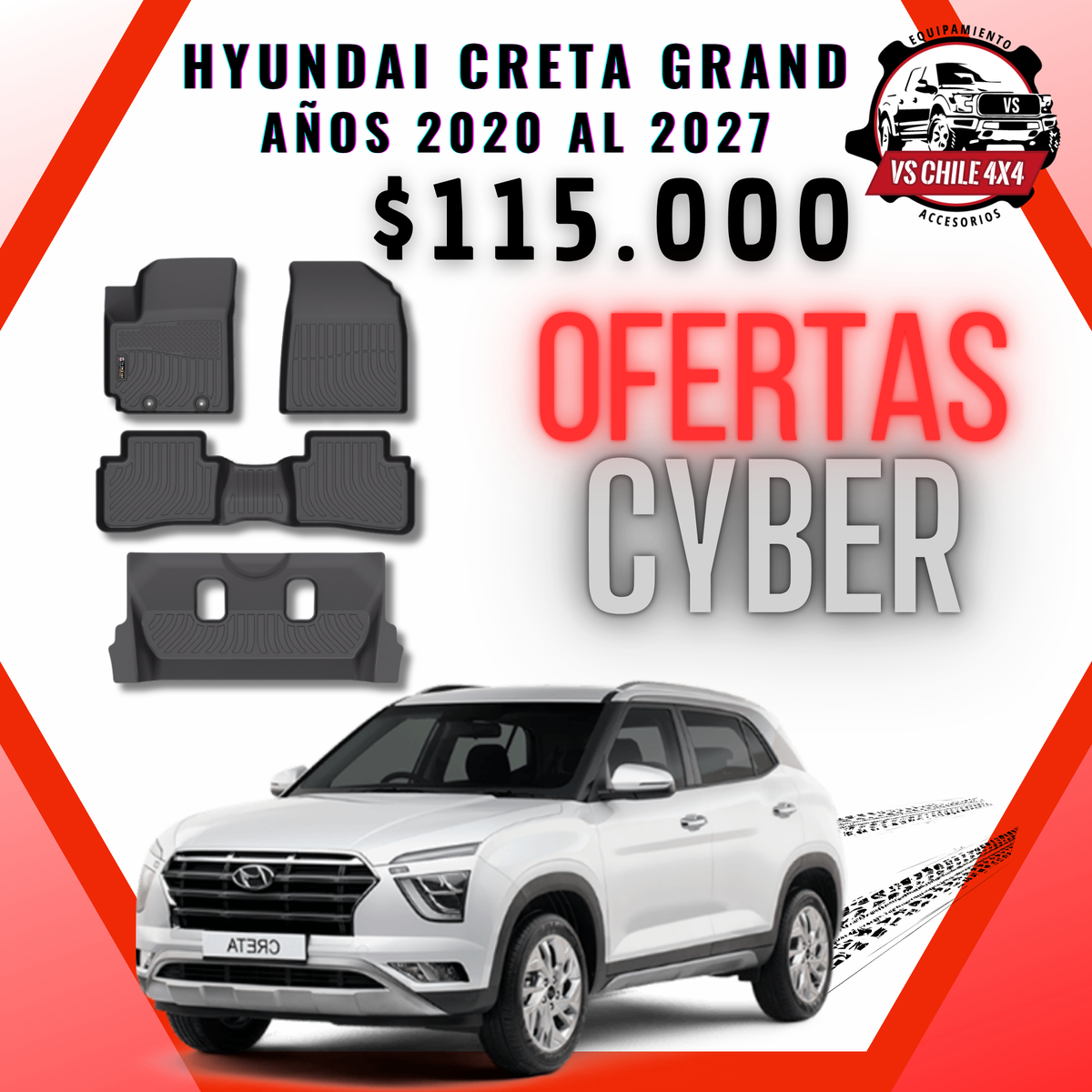 Pisos Calce Perfecto Hyundai Creta Grand 2020 al 2027