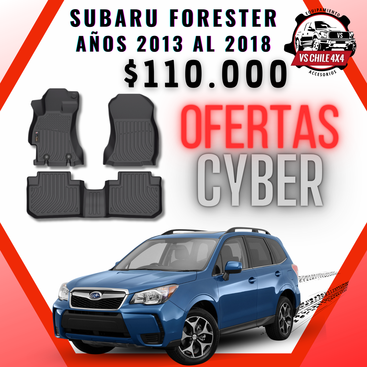 Pisos Calce Perfecto Subaru Forester Años 2013 Al 2018