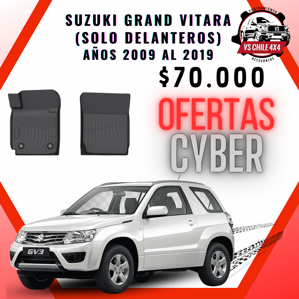 Suzuki Grand Vitara años 2009 al 2019 (solo delanteros)