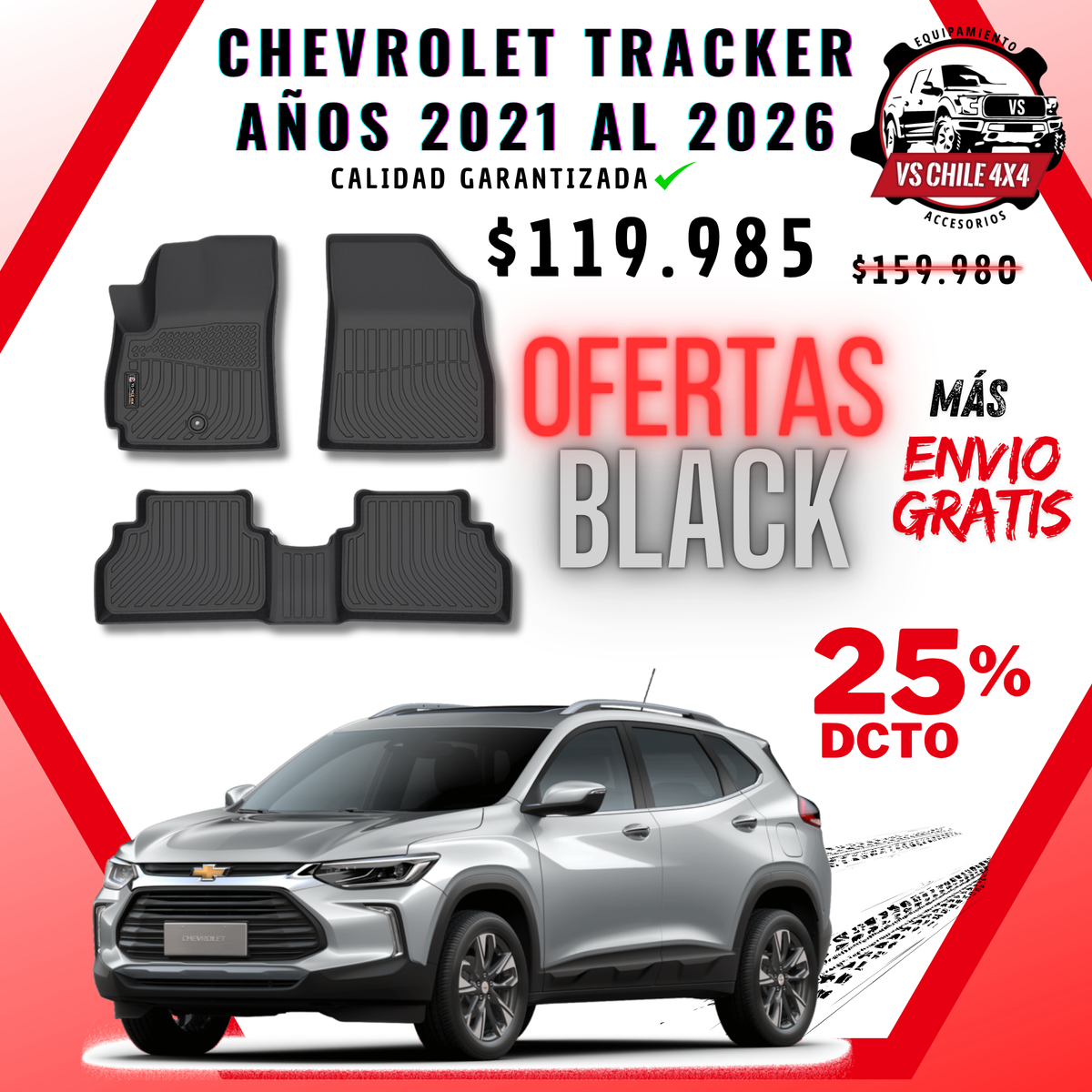 Pisos Calce Perfecto Chevrolet Tracker (2021 - 2027)