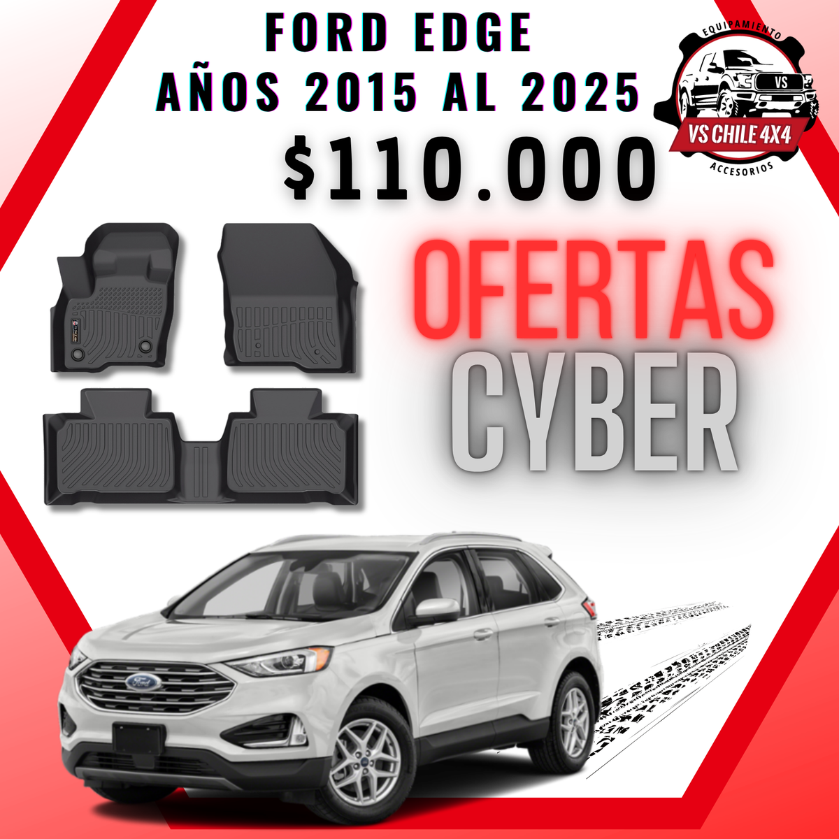 Pisos Calce Perfecto Ford Edge (2015 - 2023)