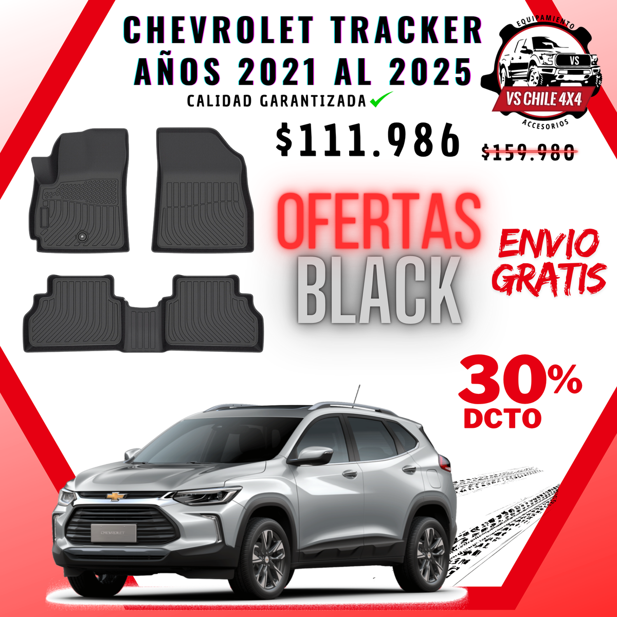 Pisos Calce Perfecto Chevrolet Tracker (2021 - 2025)