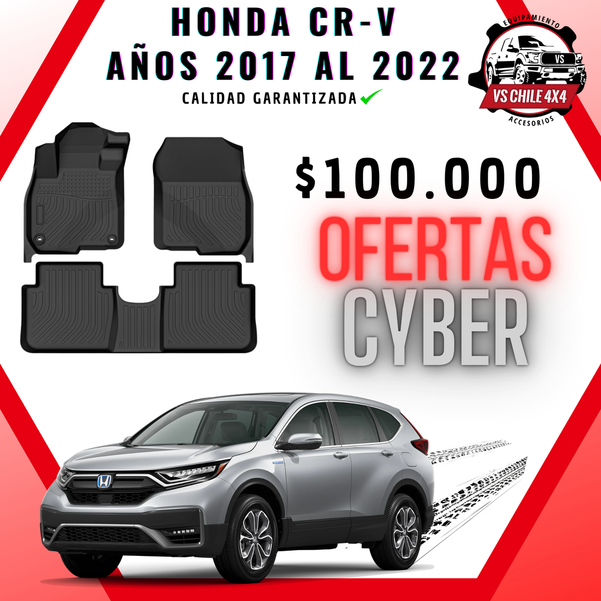 Pisos Calce Perfecto Honda CR-V (2017 - 2022)