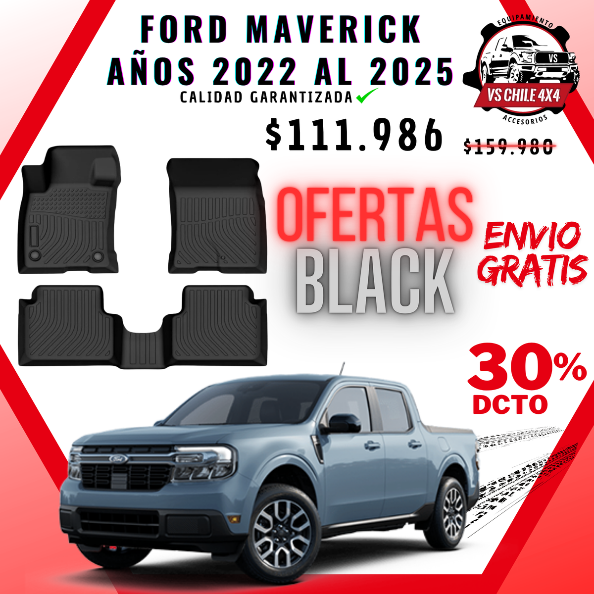Pisos Calce Perfecto Ford Maverick (2022 - 2025)