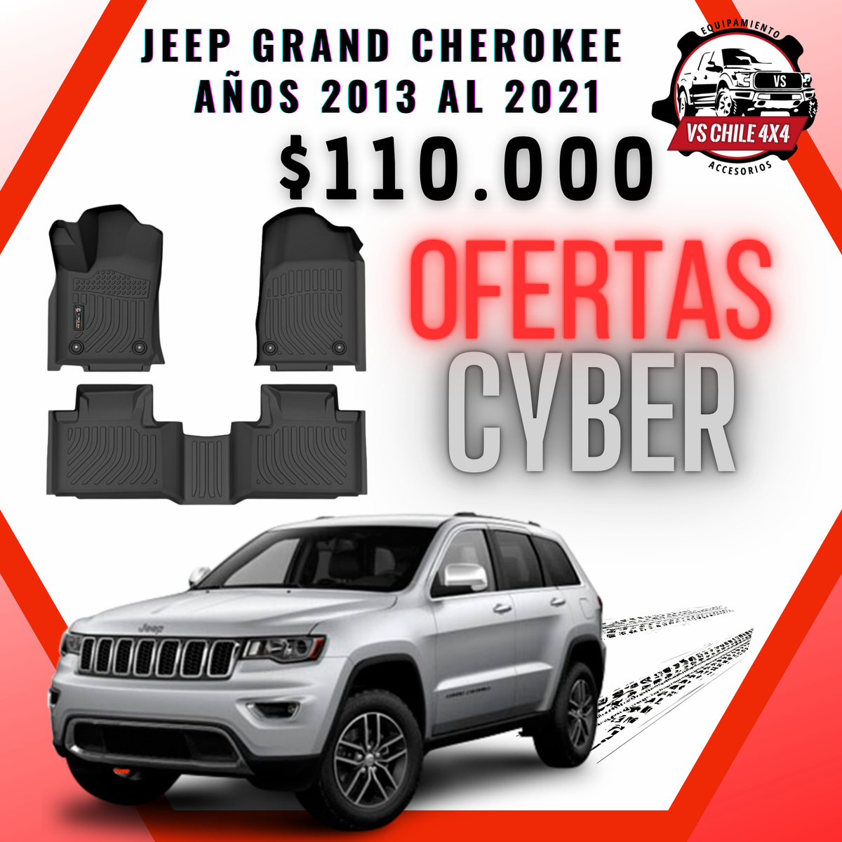Pisos Calce Perfecto Jeep Grand Cherokee (2013 - 2021)