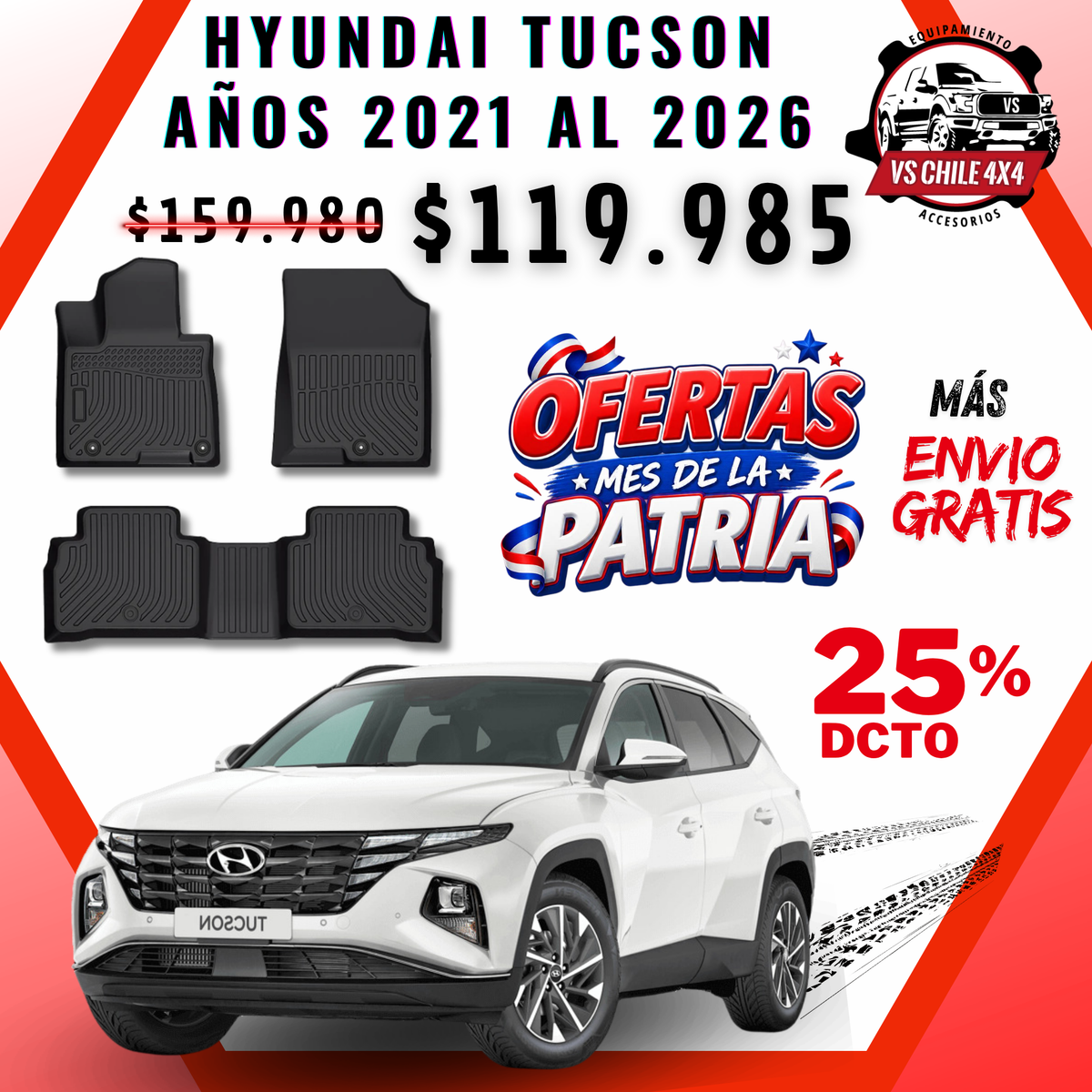 Pisos Calce Perfecto Hyundai Tucson 2021 al 2026