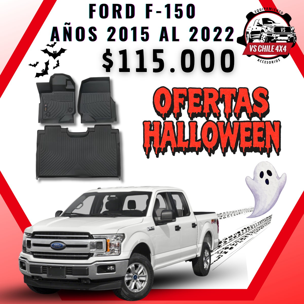 Pisos Calce Perfecto Ford F150 2015 - 2022