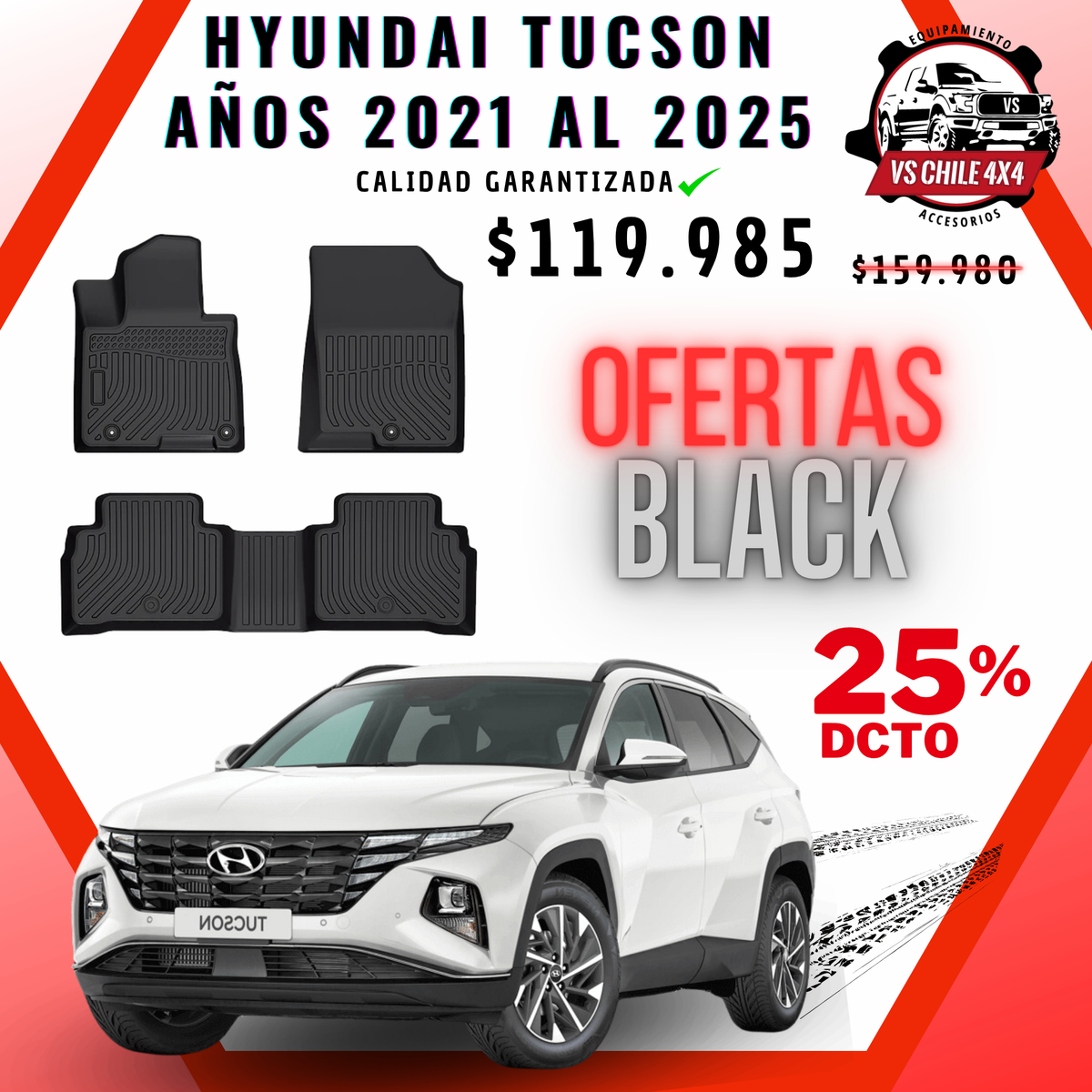 Pisos Calce Perfecto Hyundai Tucson 2021 al 2025