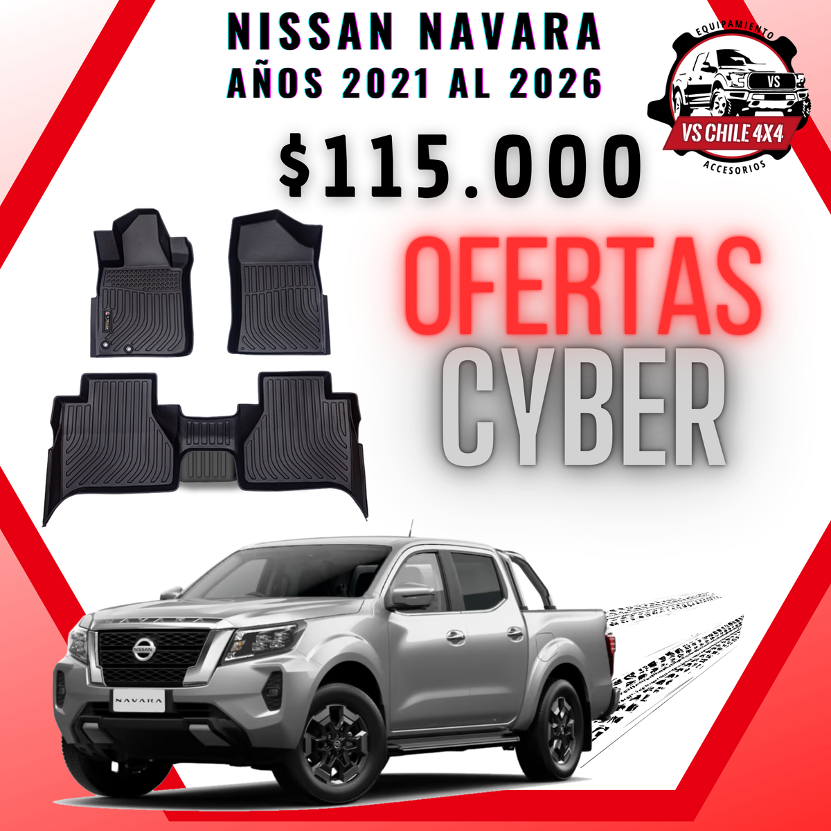 Pisos Calce Perfecto NISSAN NAVARA años 2021 al 2026