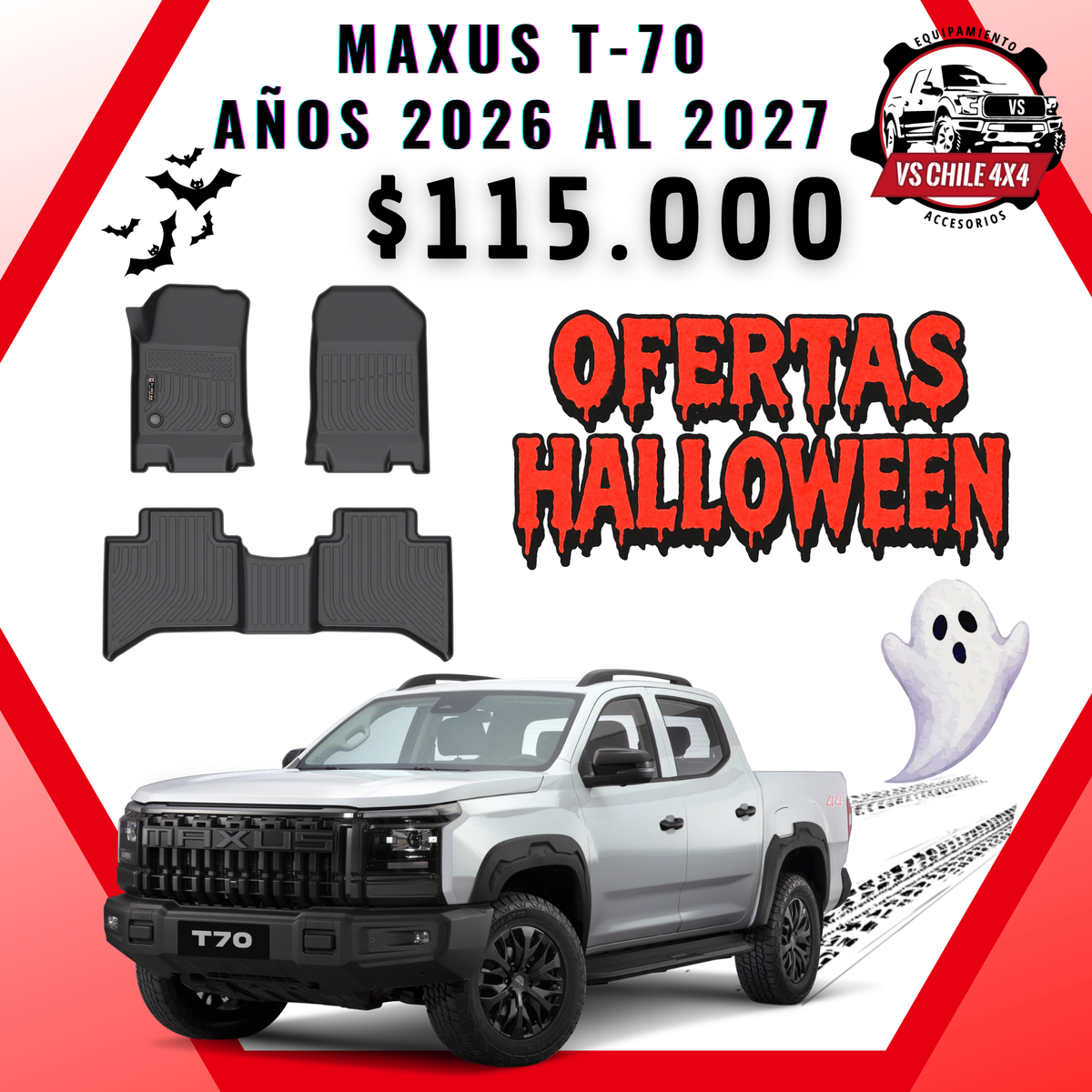Pisos Calce Perfecto Maxus T70 / T-70 (años 2026 - 2027)