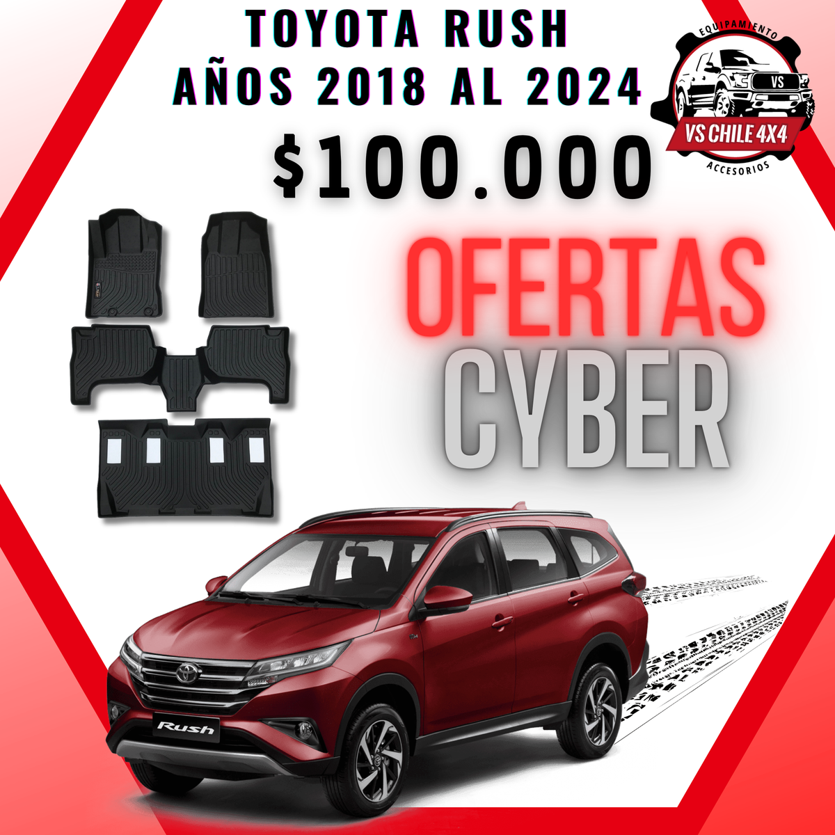 Pisos Calce Perfecto TOYOTA RUSH 2018-2024