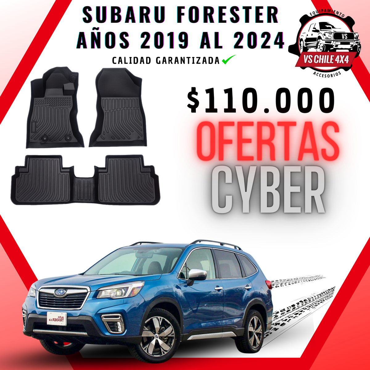 Pisos Calce Perfecto Subaru Forester Años 2019 Al 2024