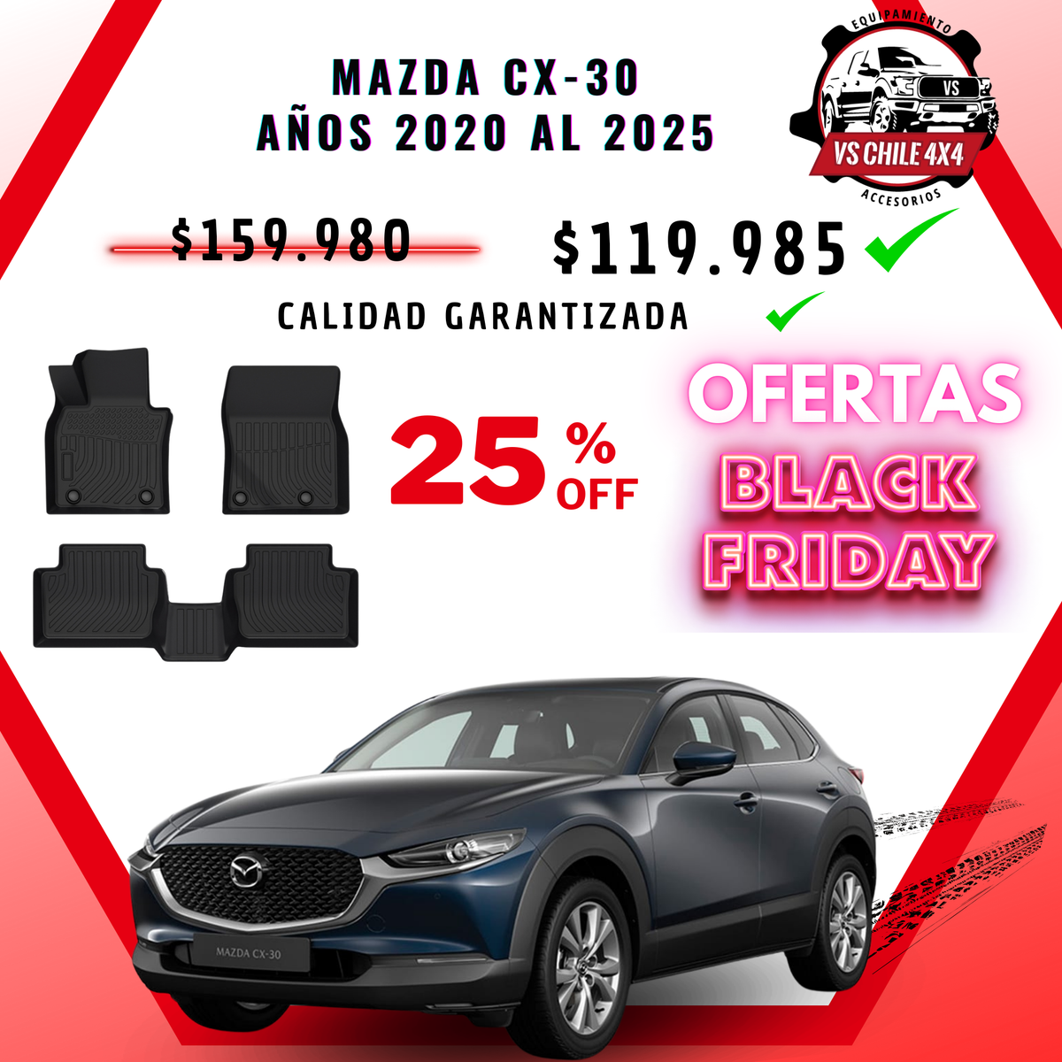 Pisos Calce Perfecto Mazda CX-30 / CX30 (2020 - 2025)