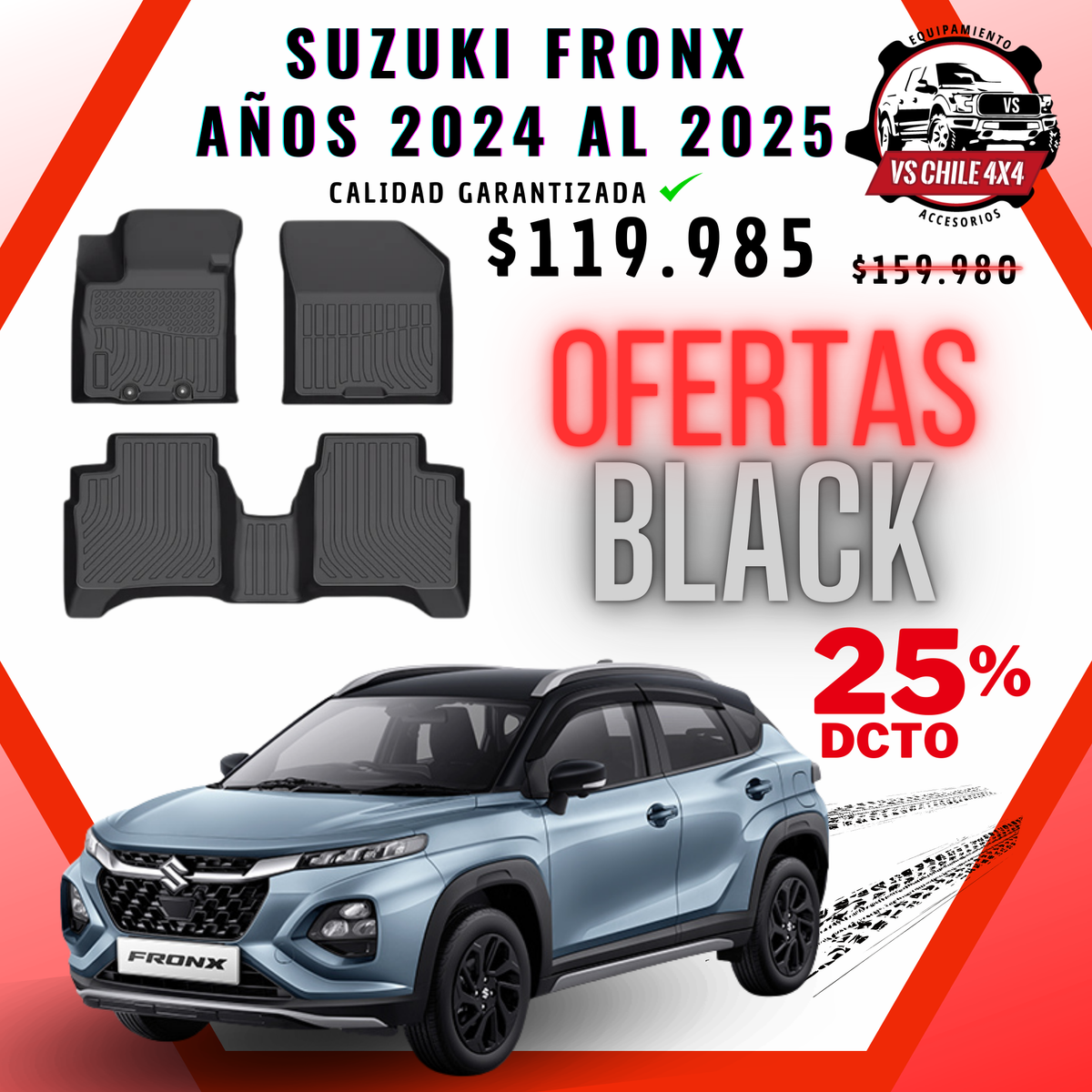 Pisos Calce Perfecto Suzuki Fronx (2024 - 2025)