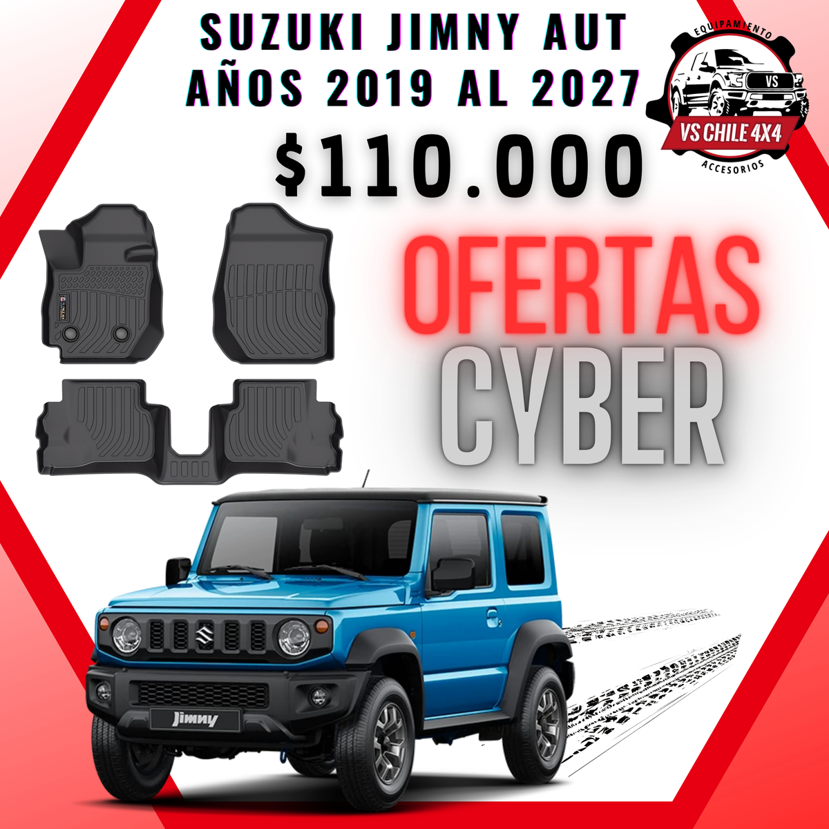Pisos Calce Perfecto Suzuki Jimny Automatico 3 Puertas 2019 al 2027