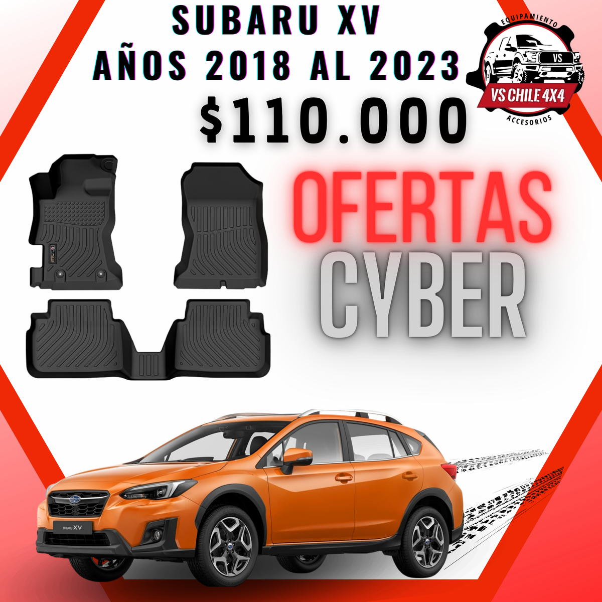 Pisos Calce Perfecto Subaru XV (2018 al 2023)