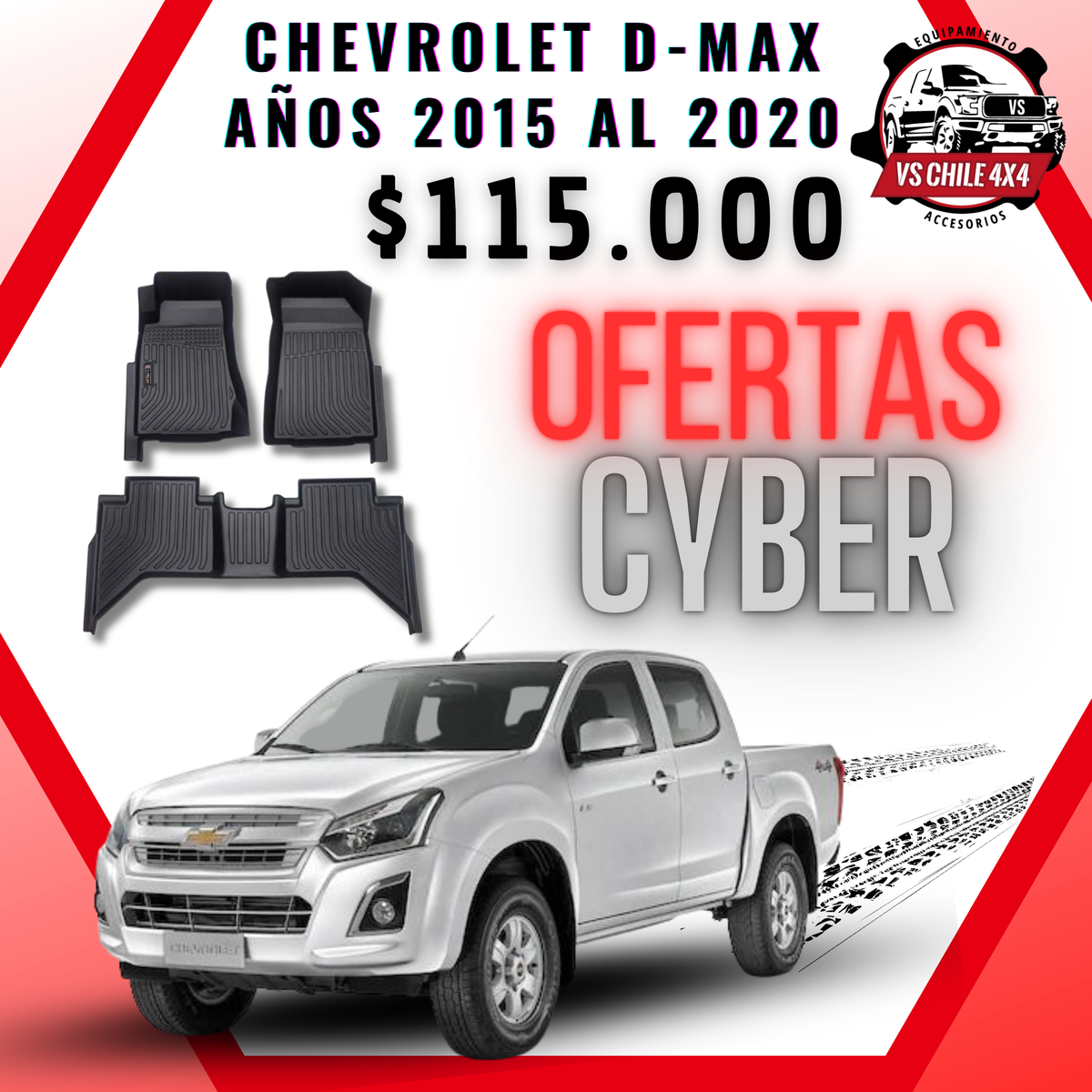 Pisos Calce Perfecto Chevrolet Dmax 2015 - 2020