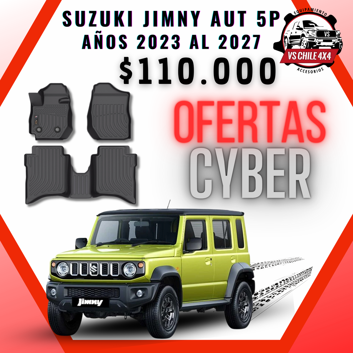 Pisos Calce Perfecto Suzuki Jimny Automático 5P 2023 al 2027