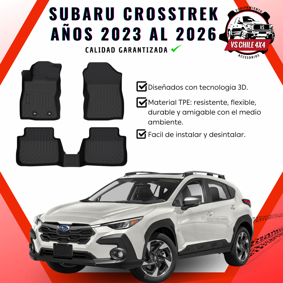 Pisos Calce Perfecto SUBARU CROSSTREK 2023-2026