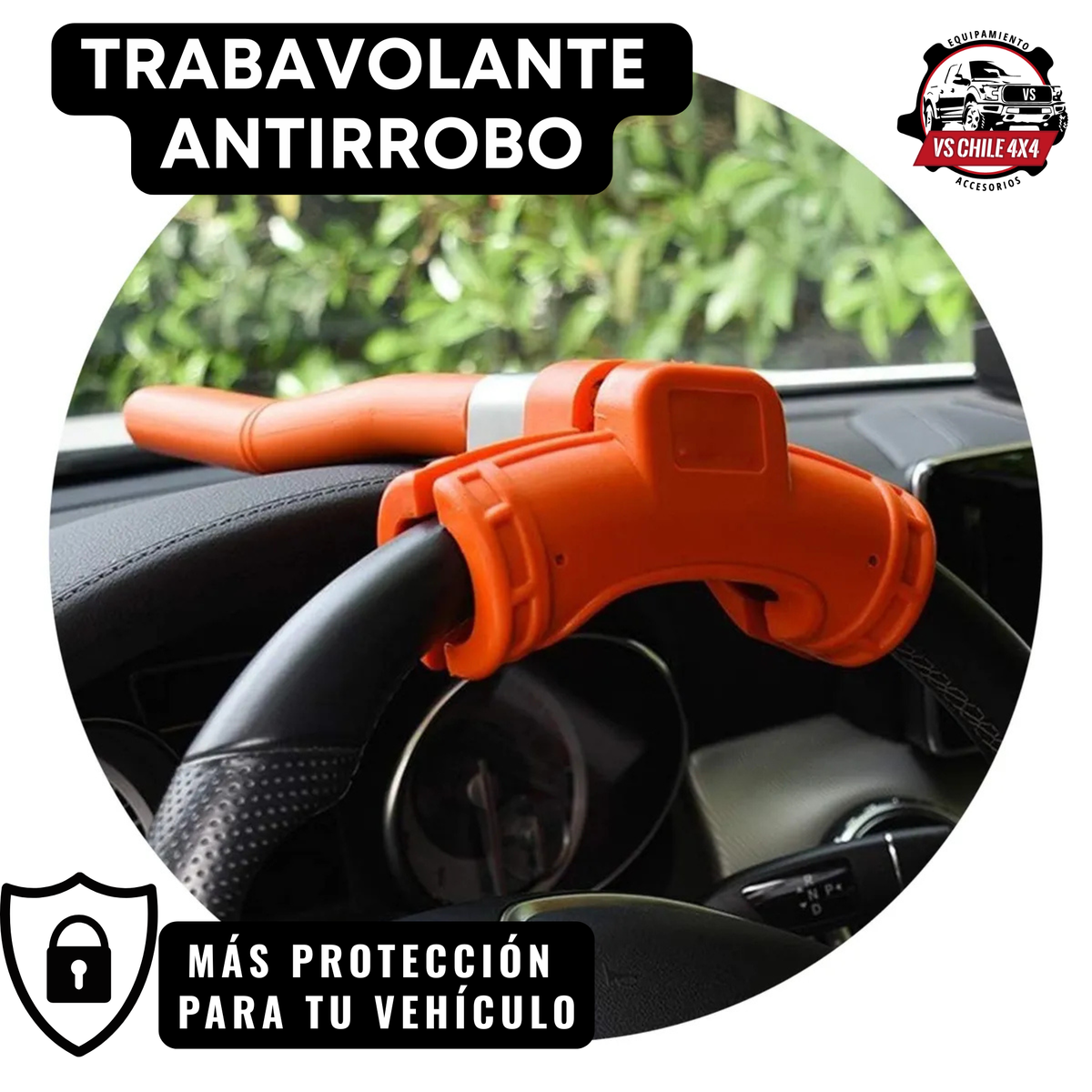 Trabavolante Tipo T Antirrobo | Universal, 3 Llaves y Acero Reforzado