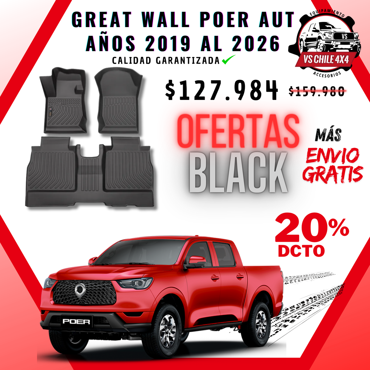 Pisos Calce Perfecto GREAT WALL POER AUTOMATICA años 2019 al 2026