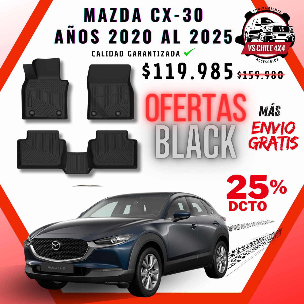 Pisos Calce Perfecto Mazda CX-30 / CX30 (2020 - 2025)