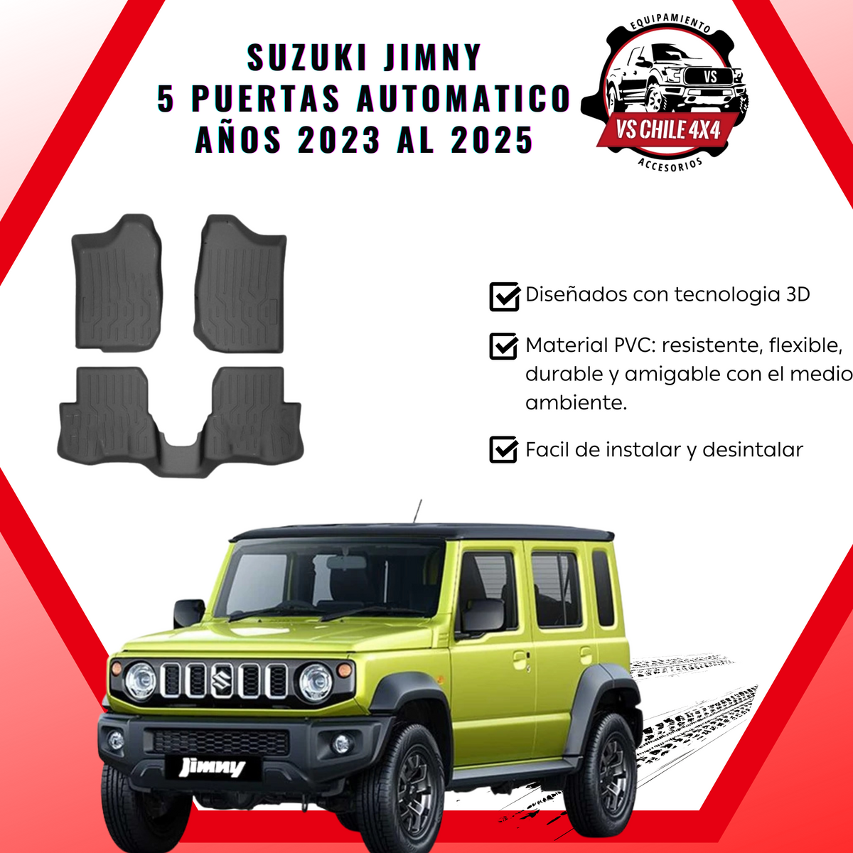 Pisos Calce Perfecto Suzuki Jimny Automatico 5P 2023 al 2025