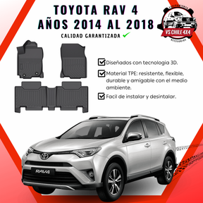 Pisos Calce Perfecto Toyota RAV4 RAV 4 años 2014 al 2018