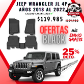 Pisos Calce Perfecto JEEP Wrangler JL años 2018 al 2022