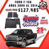 Pisos Calce Perfecto Ford F150 Doble Cabina (2009 - 2014)