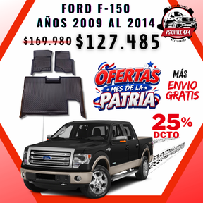 Pisos Calce Perfecto Ford F150 Doble Cabina (2009 - 2014)