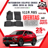 Pisos de Calce Perfecto Mitsubishi Eclipse Cross (2018–2025) — TPE 3D Premium
