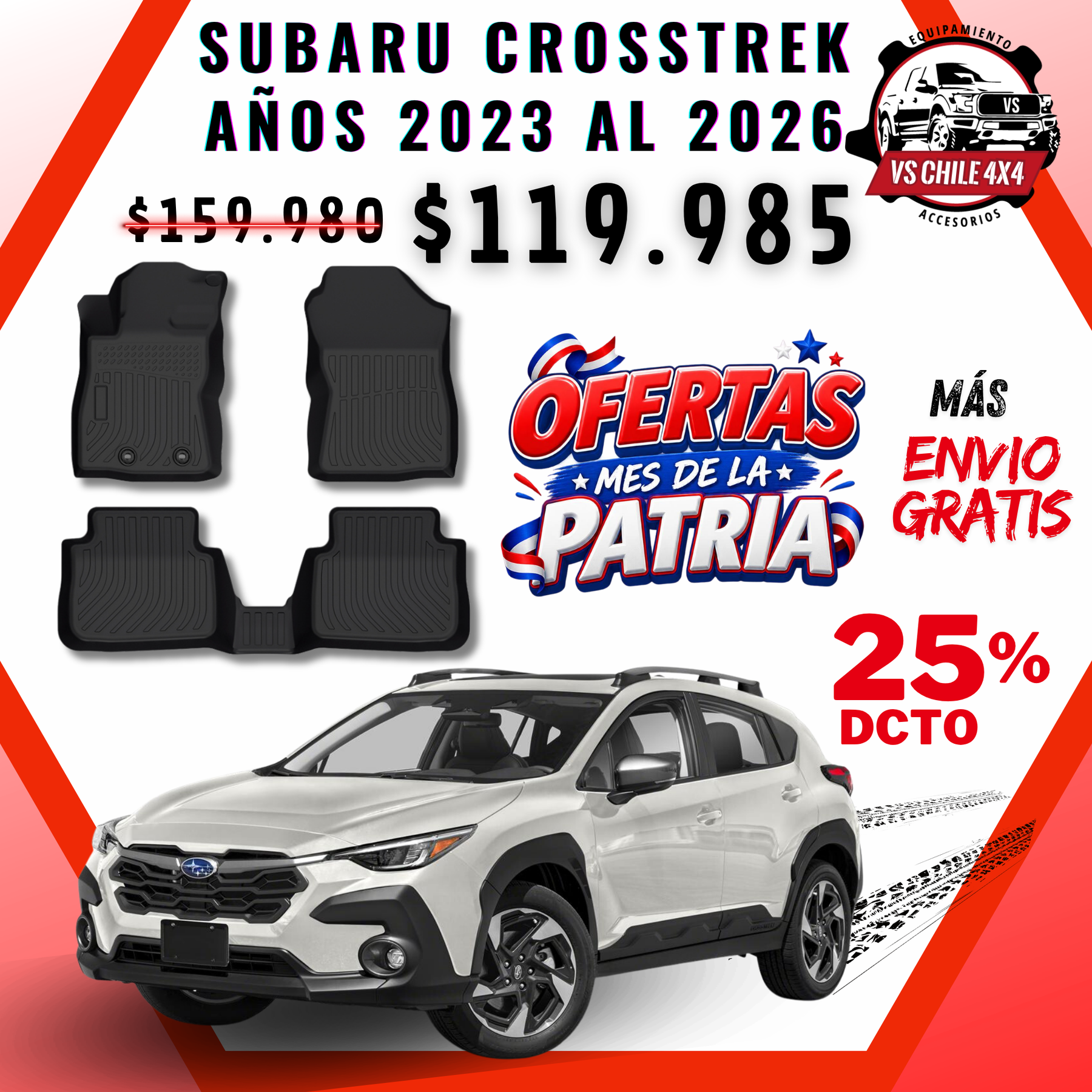 Pisos Calce Perfecto SUBARU CROSSTREK 2023-2026