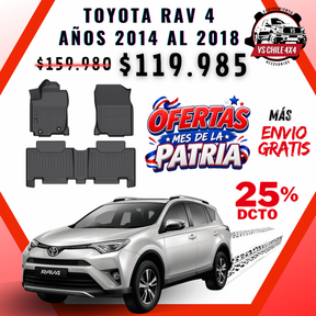 Pisos Calce Perfecto Toyota RAV4 RAV 4 años 2014 al 2018