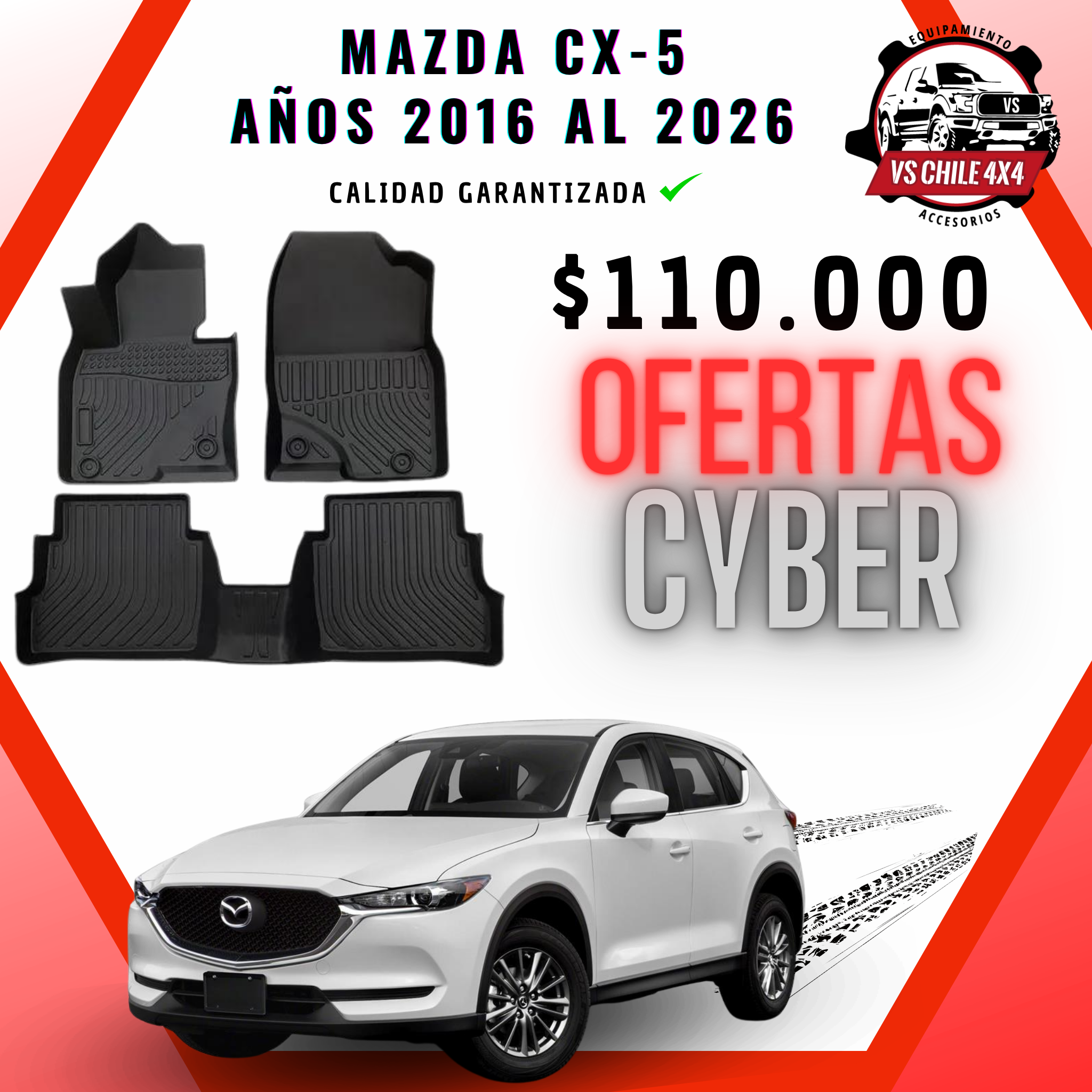 Pisos Calce Perfecto Mazda CX-5 / CX5 (2016 - 2026)