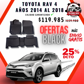 Pisos Calce Perfecto Toyota RAV4 RAV 4 años 2014 al 2018