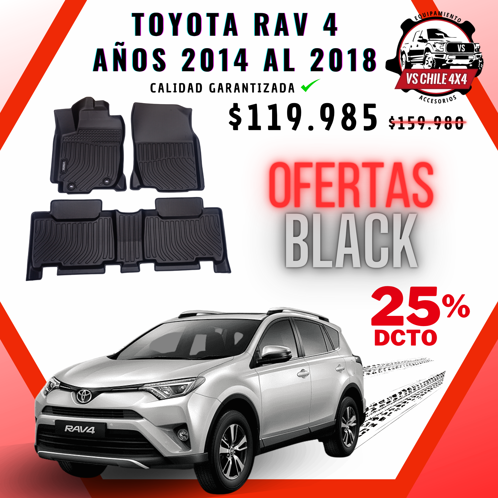 Pisos Calce Perfecto Toyota RAV4 RAV 4 años 2014 al 2018 – Página 6