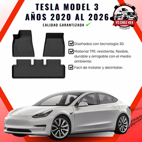 Pisos Calce Perfecto Tesla Model 3 (2020 - 2026)