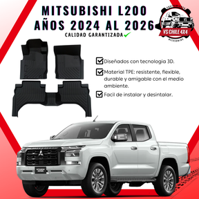 Pisos Calce Perfecto Mitsubishi L200 Doble Cabina (2024 - 2026)