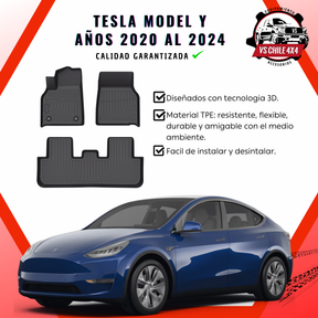 Pisos Calce Perfecto Tesla Model Y (2020 - 2024)